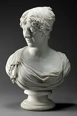 Портрет Шарлотты, 4-й герцогини Ричмондской. Мрамор. Коллекция П. Меллона