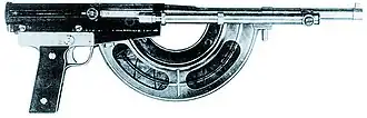 Пистолет-пулемёт Шоша-Рибейроля обр. 1918 года.Поздний вариант с магазином от пулемёта Шоша