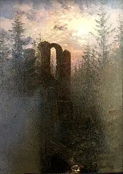 Руины в лунном сиянии. Городские музеи, Хемниц