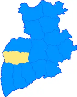 Черниговский уезд на карте