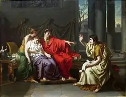 Вергилий читает «Энеиду» Августу, Октавии и Ливии. 1790. Холст, масло. Чикагский институт искусств, США