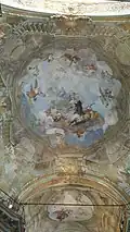 Слава Святого Иосифа Каласанцио. 1750. Роспись свода церкви Святой Девы Марии и Ангелов-Хранителей, Генуя