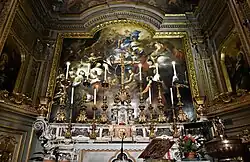 Главный алтарь. П. де Маттис. Смерть Святого Николая. 1707