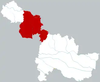 Сяосянь на карте