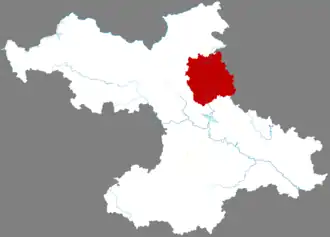 Линъюнь на карте