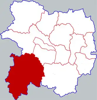 Фэнсянь на карте