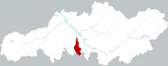 Тяньсинь на карте