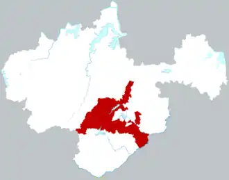 Наньцяо на карте