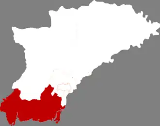 Дунган на карте