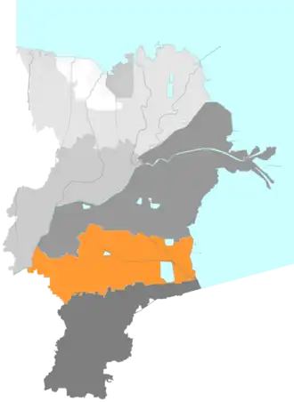 Дунъин на карте