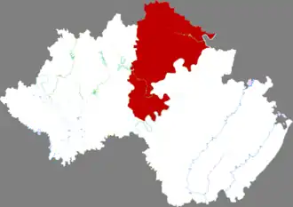 Гуанъань на карте