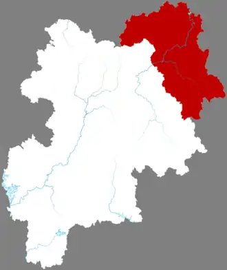 Жунсянь на карте