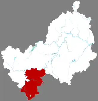 Ганнань на карте