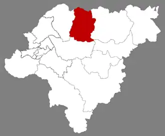 Мулань на карте