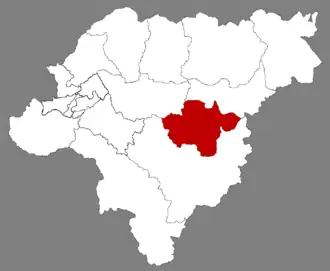 Яньшоу на карте