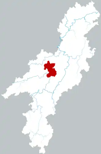 Хэчэн на карте