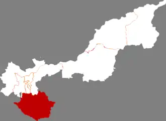 Хуанань на карте