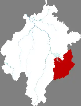 Личуань на карте