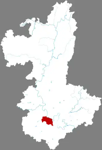 Люнань на карте