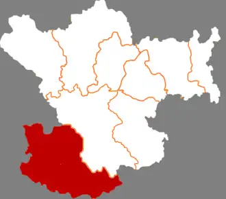 Вэньсянь на карте