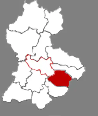 Фэньян на карте