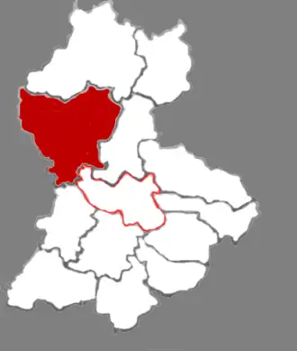 Линьсянь на карте