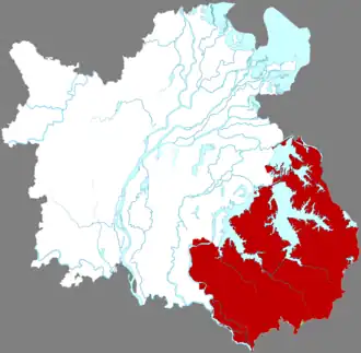 Цзиньсянь на карте