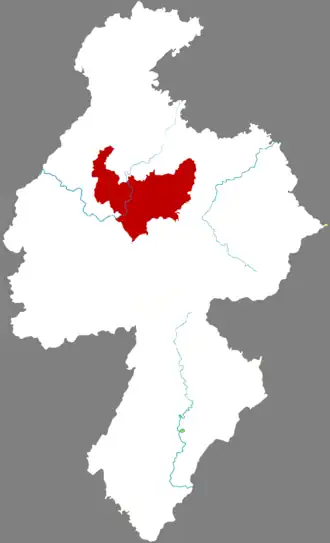 Аньюань на карте