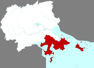 Сююй на карте