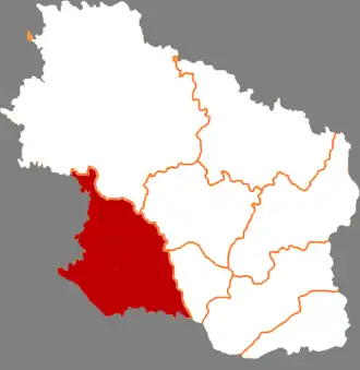 Чжэньюань на карте