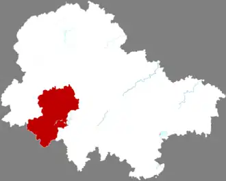 Цинлю на карте