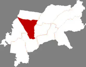 Цинган на карте