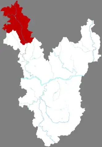 Мэншань на карте