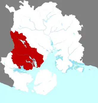 Цзимэй на карте