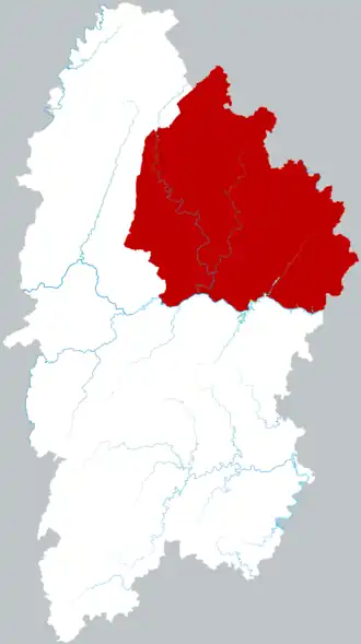 Юншунь на карте