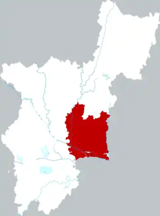 Сяонань на карте