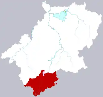 Цзиси на карте