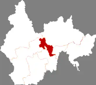 Яньцзи на карте