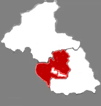 Цзяоцюй на карте