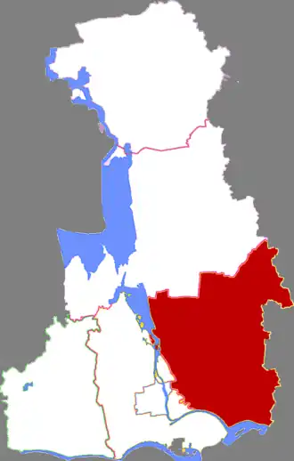 Цзянду на карте