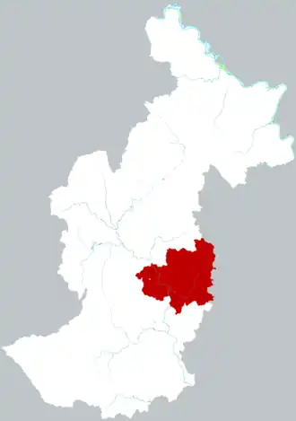 Цзиньлинь на карте