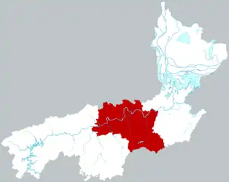 Таоцзян на карте