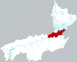 Цзыян на карте