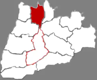 Цзишань на карте