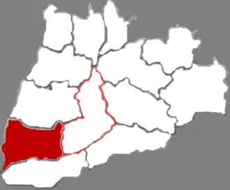 Юнцзи на карте