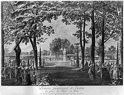 Прогулка в Тиргартене. 1772. Офорт