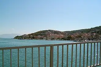 Вид на Чиово с моста между Чиово и Трогиром