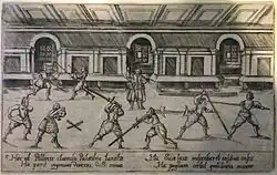 Занятия по фехтованию.