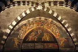 Страшный суд. Фреска люнета контрфасада. XIV в.