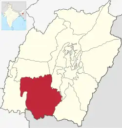 Чурачандпур на карте